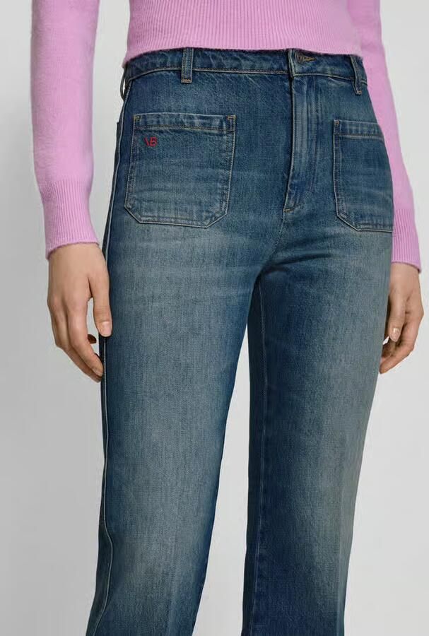 Victoria Beckham Jeans met labelstitching