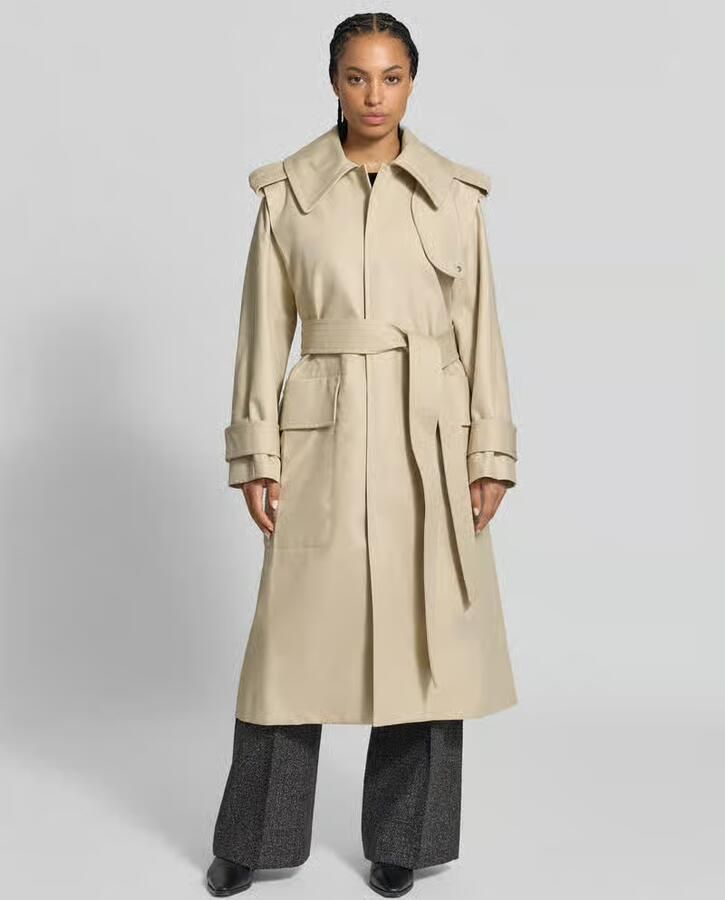 Victoria Beckham Lange jas met tailleriem - Foto 2