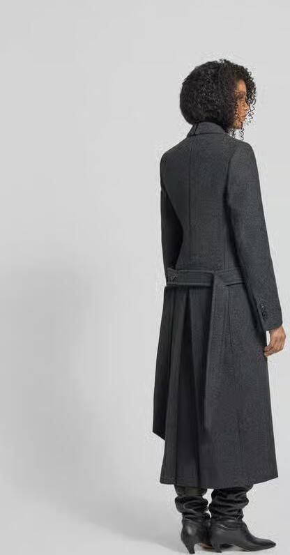 Victoria Beckham Lange wollen jas van zuivere wol - Foto 3