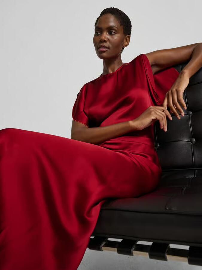Victoria Beckham Maxi-jurk met ronde hals - Foto 2