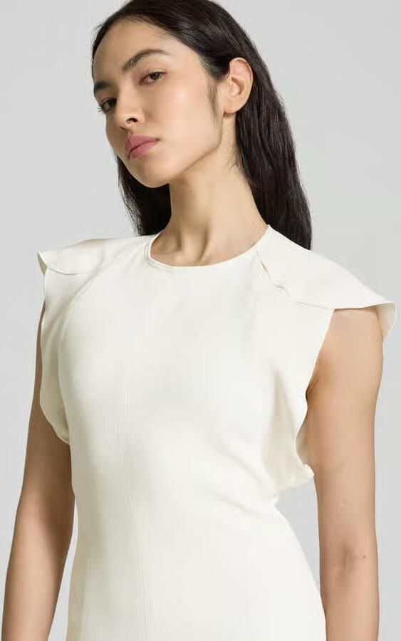 Victoria Beckham Maxi-jurk met ronde hals