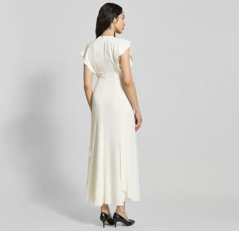 Victoria Beckham Maxi-jurk met ronde hals - Foto 3