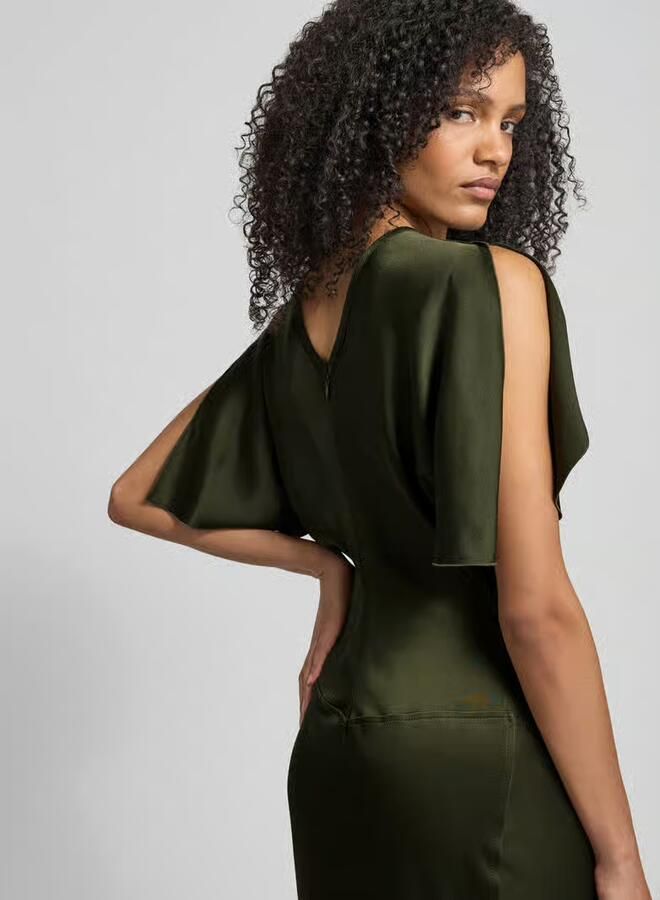 Victoria Beckham Maxi-jurk met viscose - Foto 2