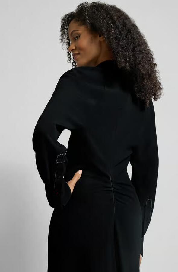 Victoria Beckham Midi-jurk met resortkraag