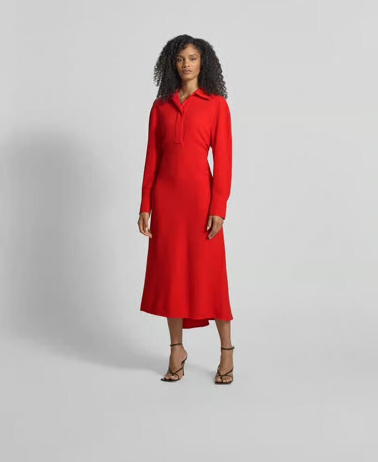 Victoria Beckham Midi-jurk met resortkraag - Foto 2