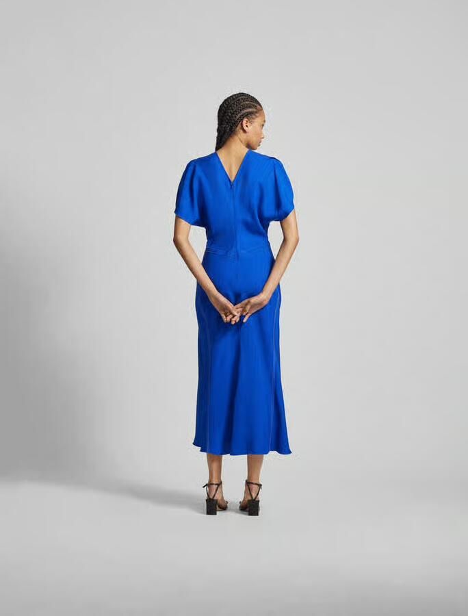 Victoria Beckham Midi-jurk met ronde hals - Foto 3