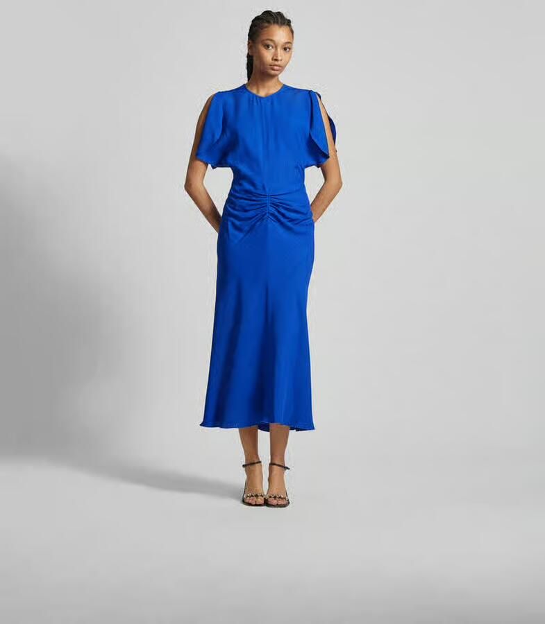 Victoria Beckham Midi-jurk met ronde hals - Foto 2
