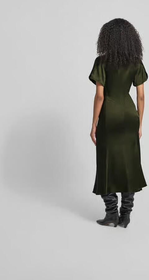 Victoria Beckham Midi-jurk met V-hals - Foto 2