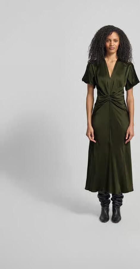 Victoria Beckham Midi-jurk met V-hals - Foto 3