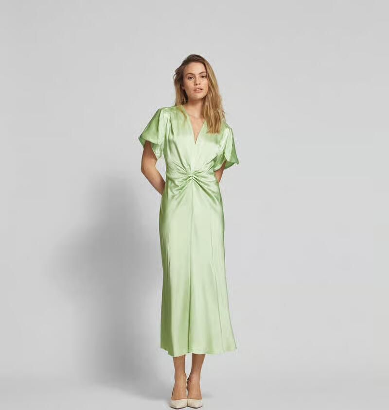 Victoria Beckham Midi-jurk van pure viscose - Foto 2