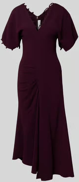 Victoria Beckham Midi-jurk van viscosemix - Foto 2