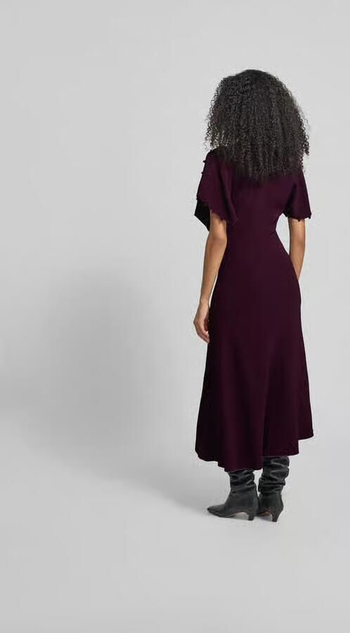 Victoria Beckham Midi-jurk van viscosemix - Foto 3