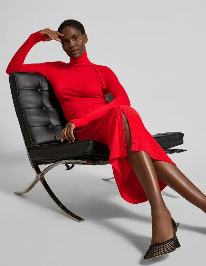 Victoria Beckham Midirok in gebreide look