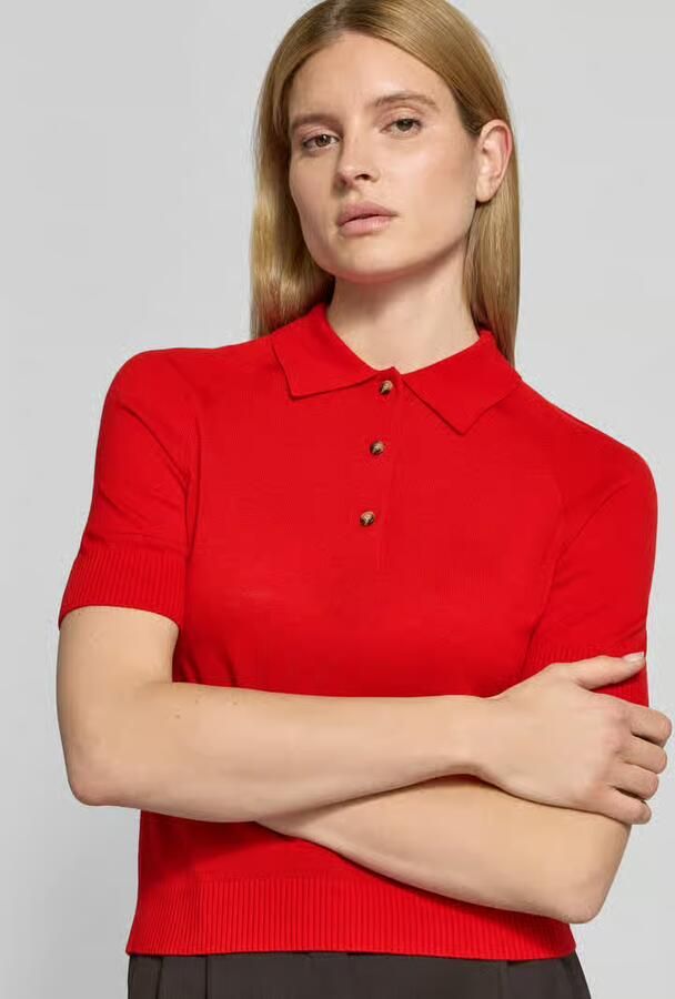 Victoria Beckham Poloshirt van pure wol