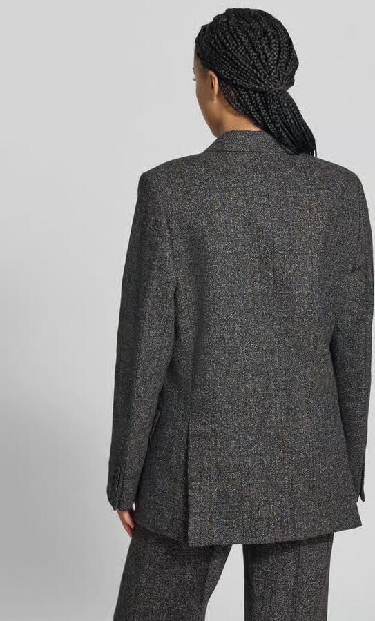 Victoria Beckham Regular fit lange blazer met kettingdetail