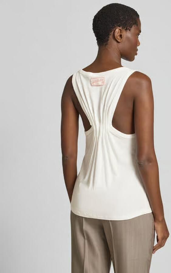 Victoria Beckham Regular fit top met linnen-aandeel - Foto 2