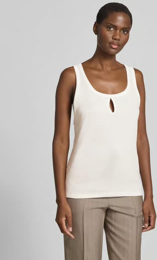 Victoria Beckham Regular fit top met linnen-aandeel - Foto 3