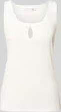 Victoria Beckham Regular fit top met linnen-aandeel