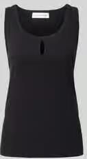 Victoria Beckham Regular fit top met linnen-aandeel