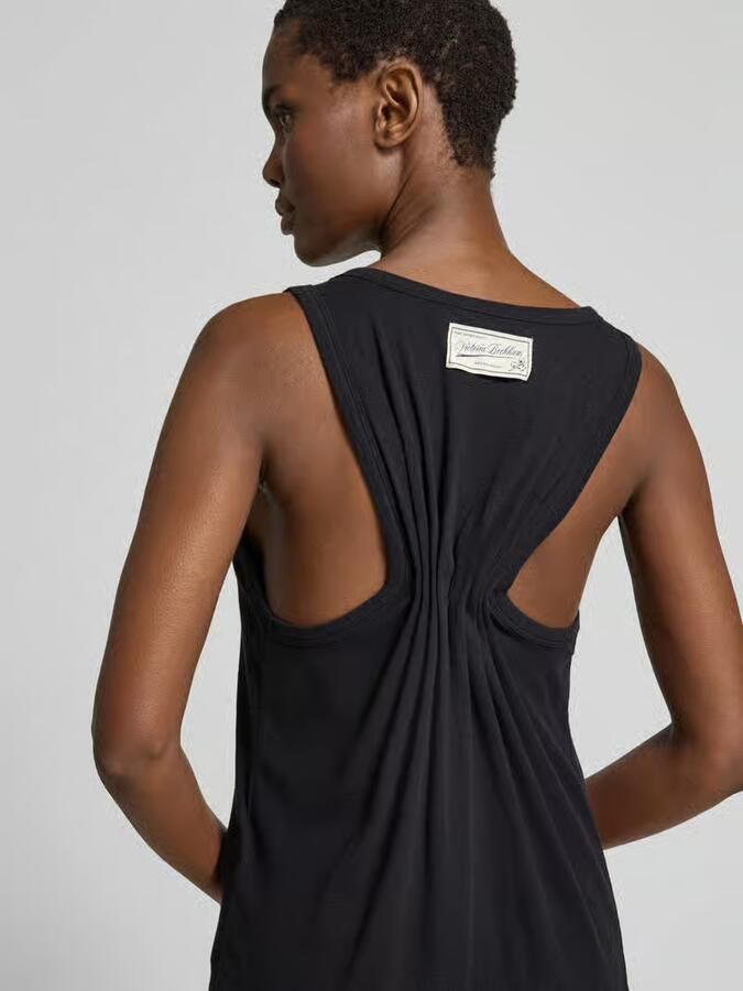 Victoria Beckham regular fit top met linnen