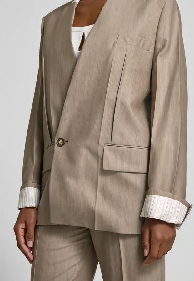Victoria Beckham relaxed fit blazer van zuivere scheerwol