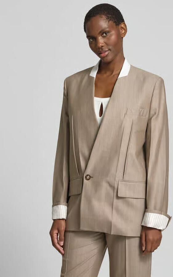 Victoria Beckham relaxed fit blazer van zuivere scheerwol - Foto 2