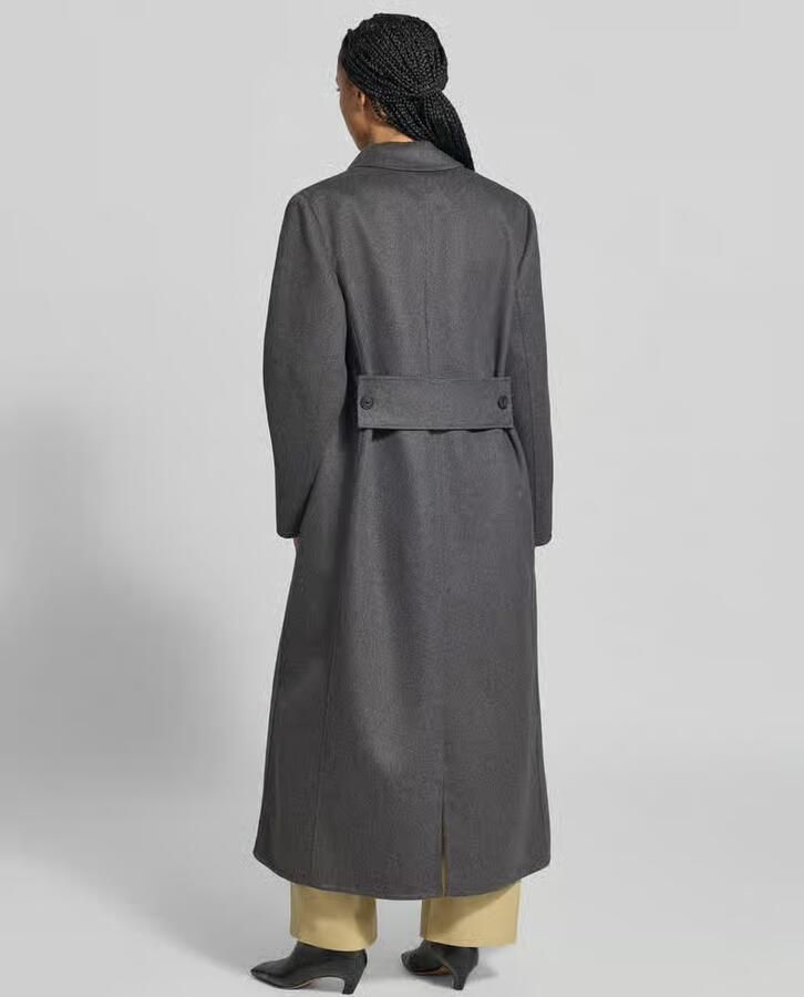 Victoria Beckham relaxed fit lange jas van scheerwolmix