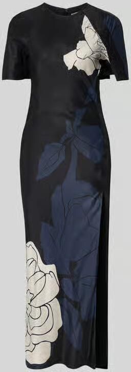 Victoria Beckham slim fit maxijurk van pure viscose - Foto 2