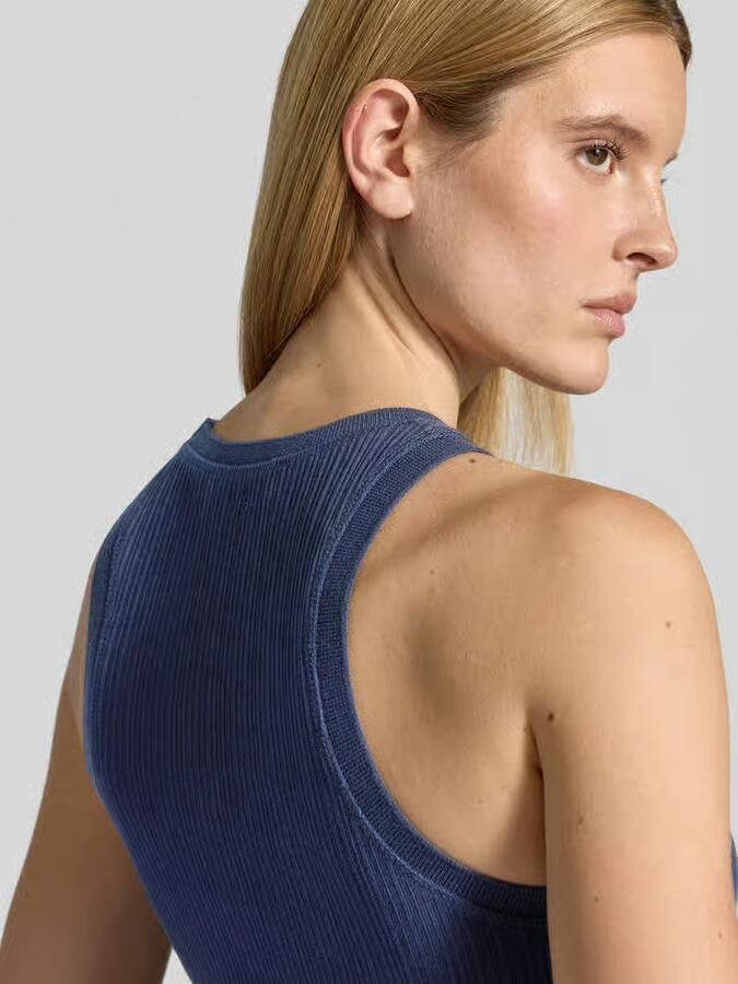 Victoria Beckham Slim fit Top met ronde hals
