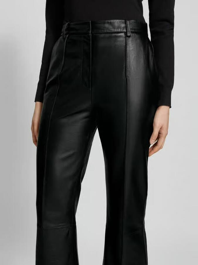 Victoria Beckham Stoffen broek in leerlook - Foto 2