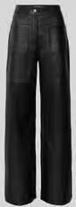 Victoria Beckham Stoffen broek in leerlook