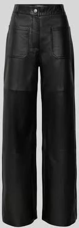 Victoria Beckham Stoffen broek in leerlook - Foto 2