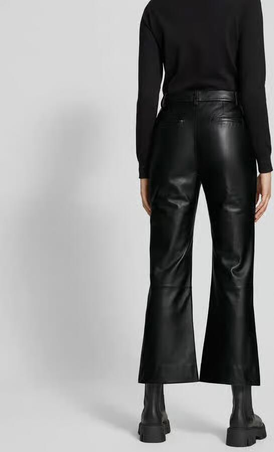 Victoria Beckham Stoffen broek in leerlook - Foto 3