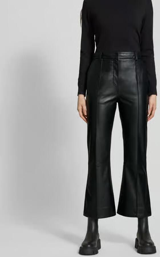 Victoria Beckham Stoffen broek in leerlook - Foto 2