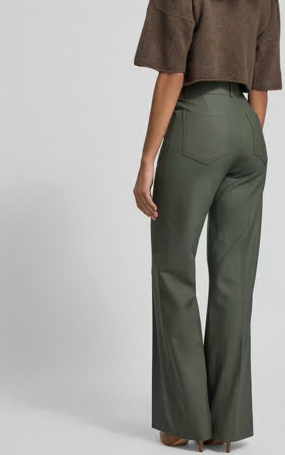 Victoria Beckham Straight fit bandplooibroek met wol - Foto 2