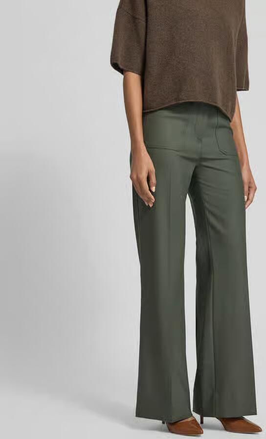 Victoria Beckham Straight fit bandplooibroek met wol - Foto 3