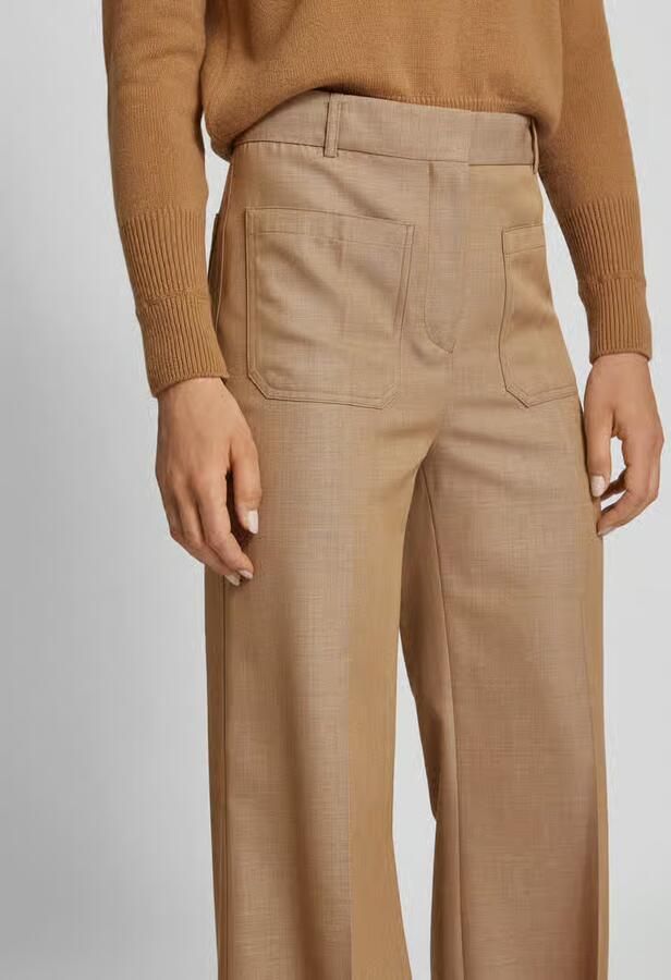 Victoria Beckham straight fit broek van scheerwol