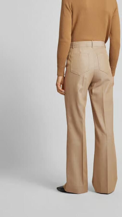 Victoria Beckham straight fit broek van scheerwol - Foto 3