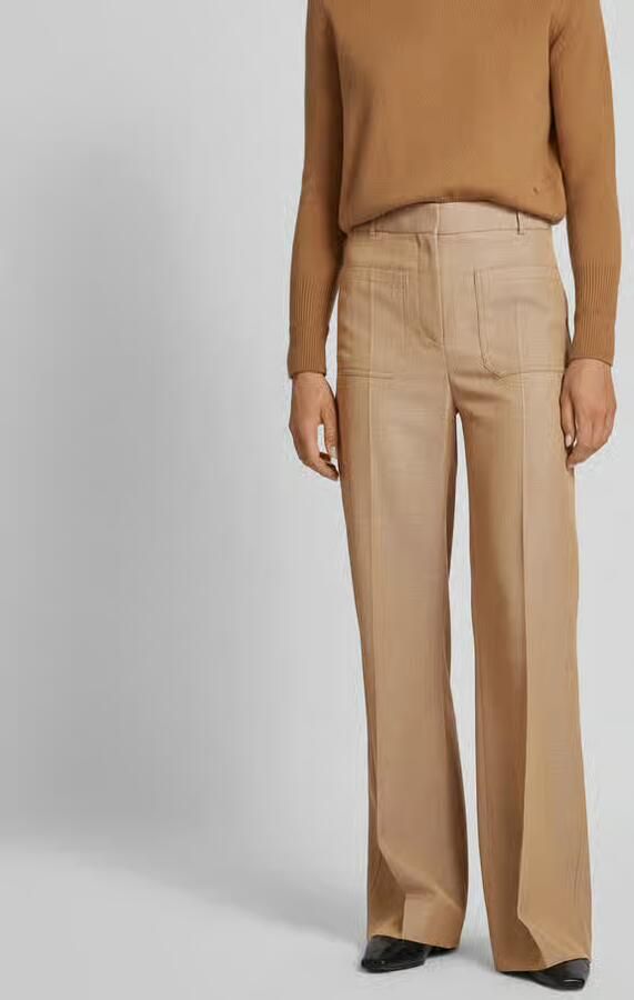 Victoria Beckham straight fit broek van scheerwol - Foto 2