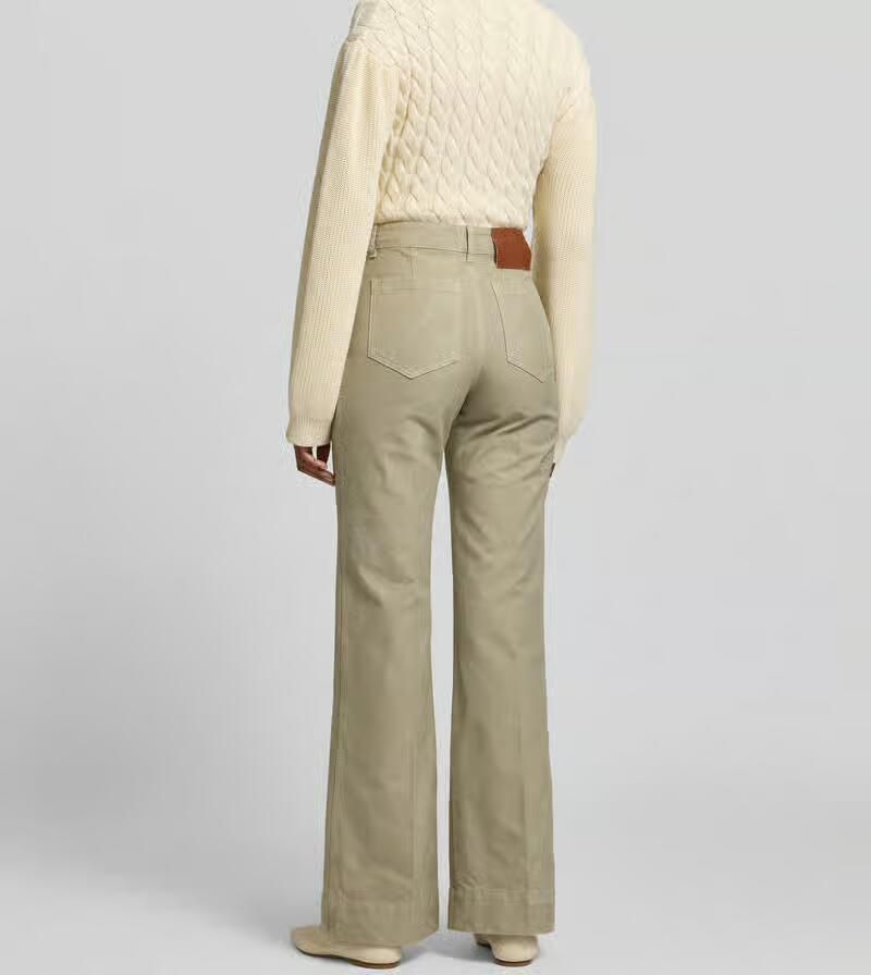 Victoria Beckham wide fit broek met opgestikte zakken - Foto 2
