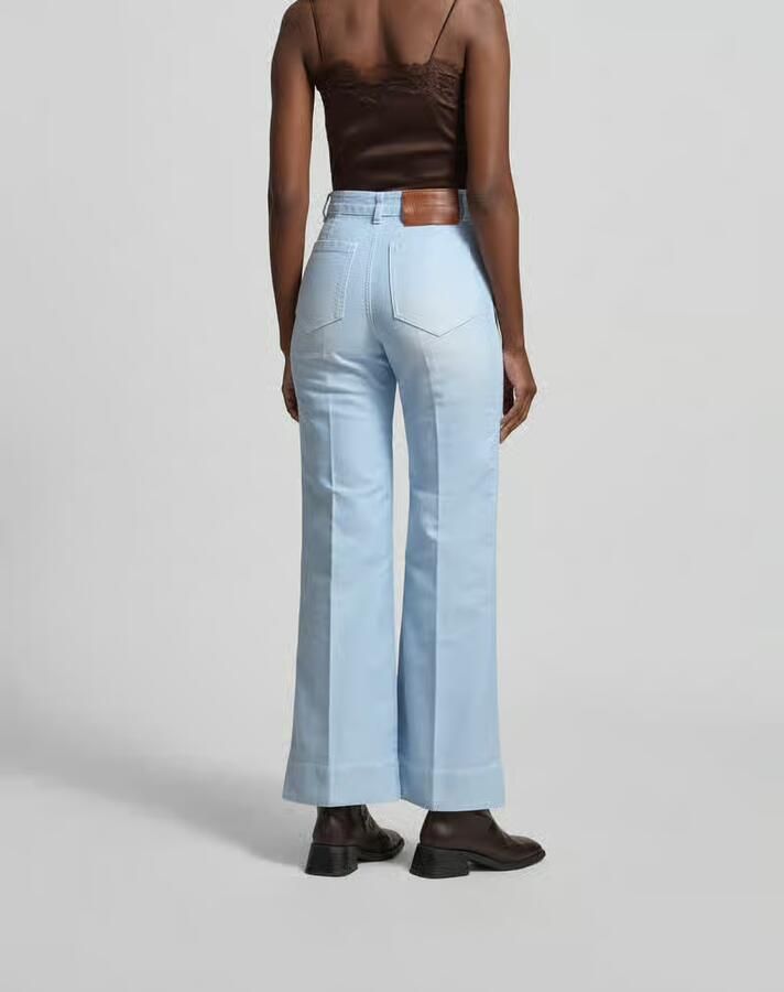 Victoria Beckham wide fit jeans met opgestikte zakken - Foto 3