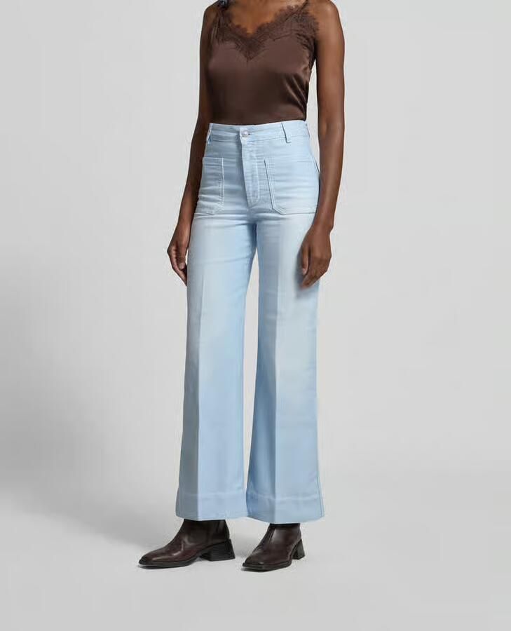 Victoria Beckham wide fit jeans met opgestikte zakken - Foto 2