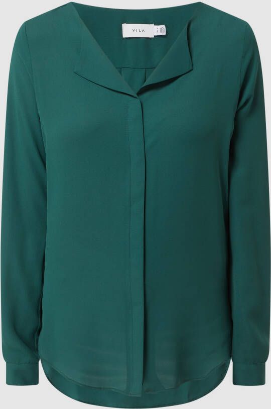 Vila Blouse met brede kraag model 'Lucy'