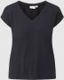 Vila Korte Mouw V-hals Modal T-shirt Vrouwen Black Dames - Thumbnail 2