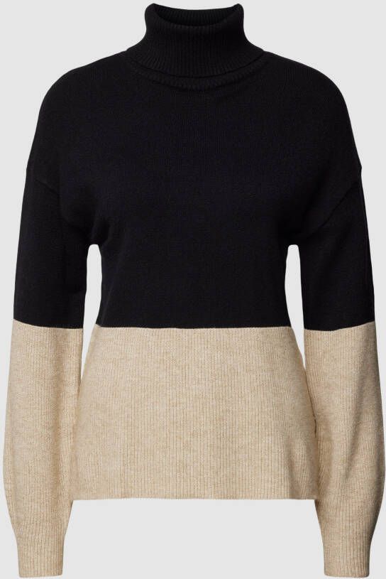 Vila Gebreide pullover in colour-blocking-design model 'VIRIL'