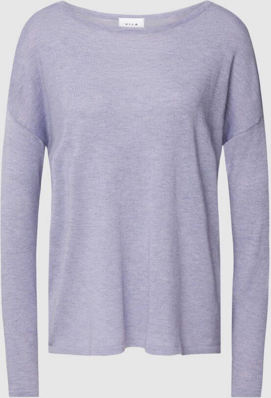Vila Gebreide pullover met extra brede schouders model 'Viabella'