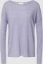 Vila Gebreide pullover met extra brede schouders model 'Viabella' - Thumbnail 2