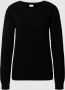 Vila Trui met ronde hals VIRIL-O-PULLI Tricot met fijne breitechnische details - Thumbnail 2