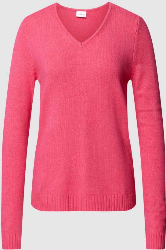 Vila Gebreide pullover met V-hals model 'VIRIL'