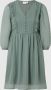 VILA semi-transparante A-lijn jurk VIMINIA met plooien lichtgroen - Thumbnail 2